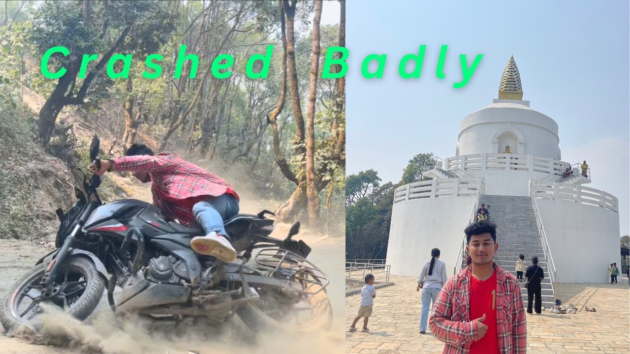 Puranokot Stupa Jada Crash Vayo😢|| Trending Place In Lamjung || @luckygrg2001