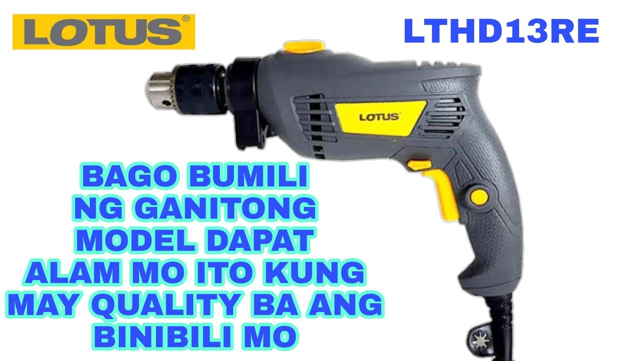 Lotus LTHD16RE Impact Drill, Suriin Natin Ang Loob.