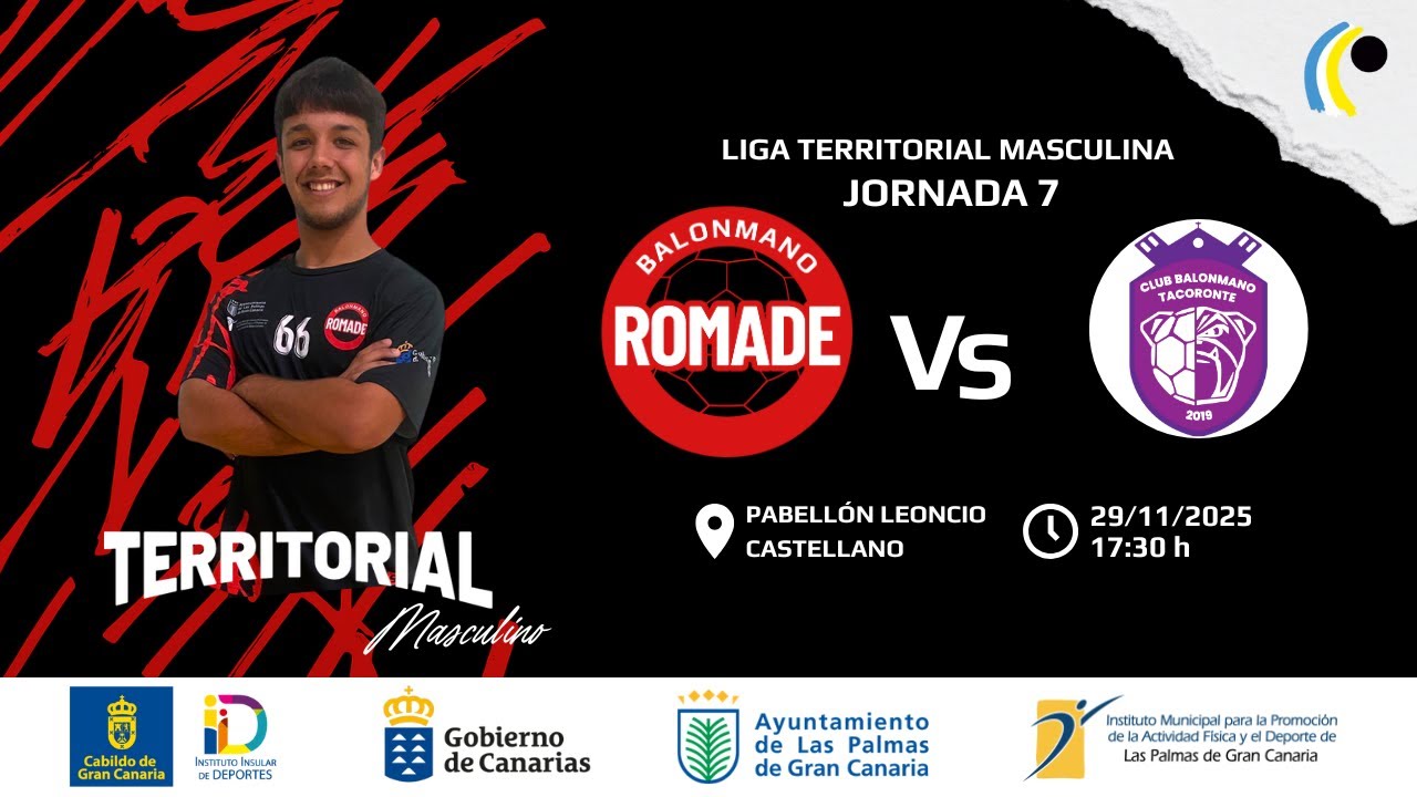LIGA TERRITORIAL MASCULINA FECANBM / J7: BALONMANO ROMADE VS BALONMANO TACORONTE