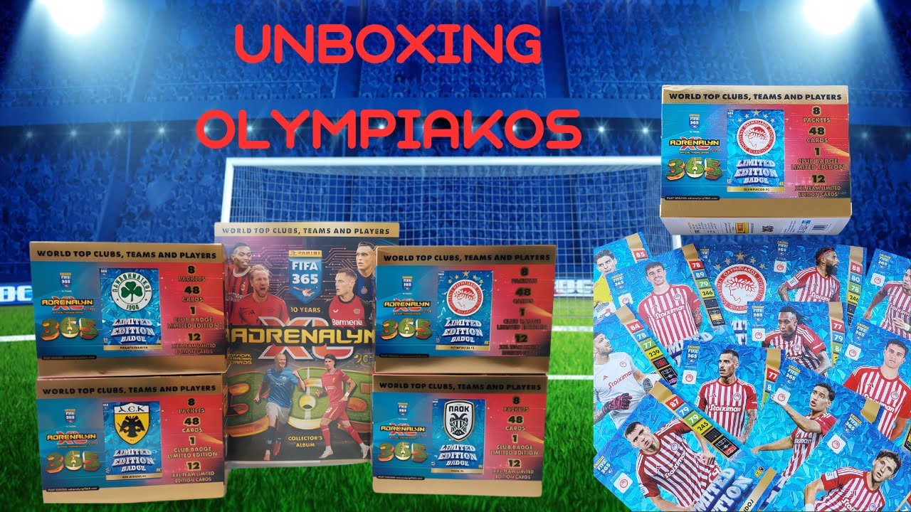 New 2025 Panini Fifa 365 Olympiacos Adrenalyn Gift Box-limited Edition #fifa #adrenalynxl #unboxing