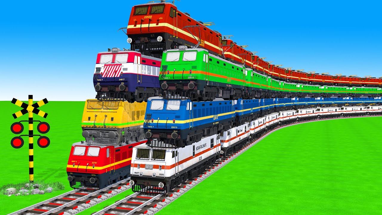 【踏切アニメ】あぶない電車 6 TRAIN Crossing 2025 🚦 Fumikiri 3D Railroad Crossing Animation #1