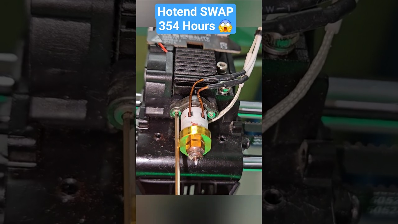 Ender 3 V3 Plus Hotend Swap After 354 Hours! 🔧🔥 (Step-by-Step)