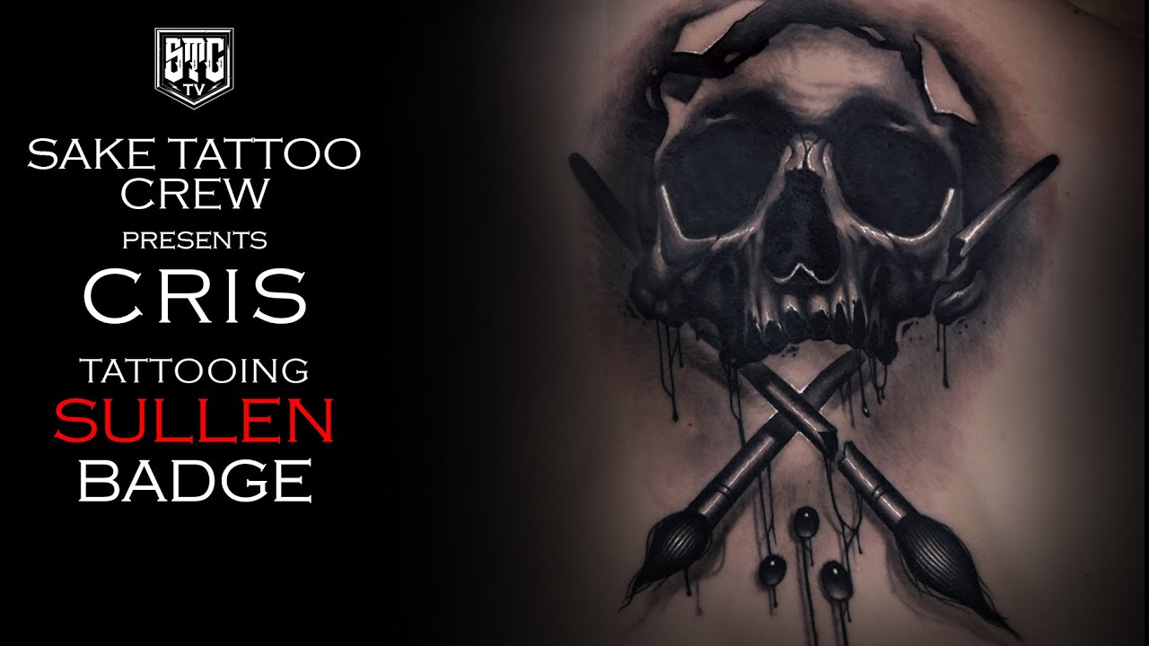 Sullen Badge Themed Tattoo Timelapse With Cris_STC