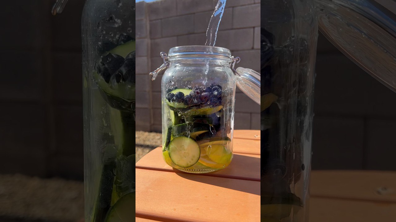 DIY Vitamin Water💦🍋🫐🥒