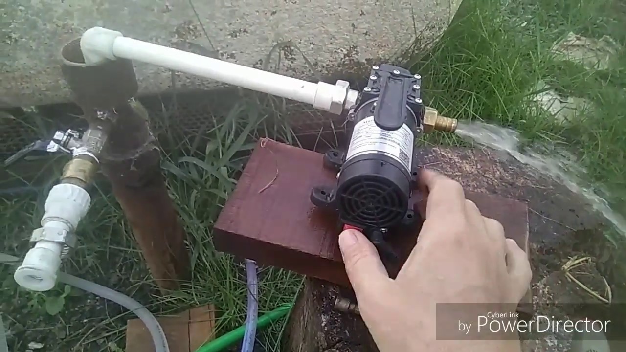 Вода из скважины насосом на 12 вольт