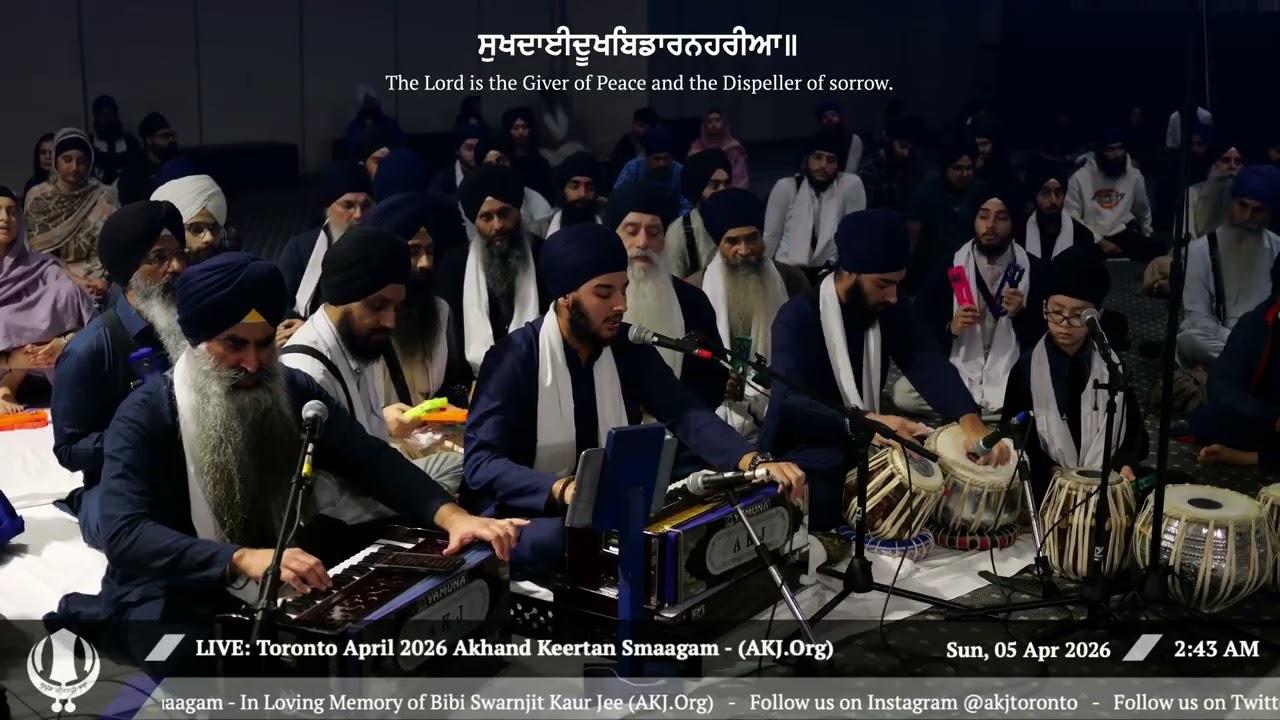 012 Bhai Sujaan Singh Jee Toronto at April 2026 Smaagam - Raensabayee Keertan Toronto