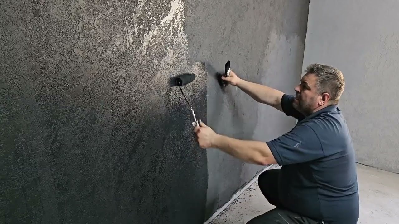 Cum se face decorativa efect beton black de la jeger