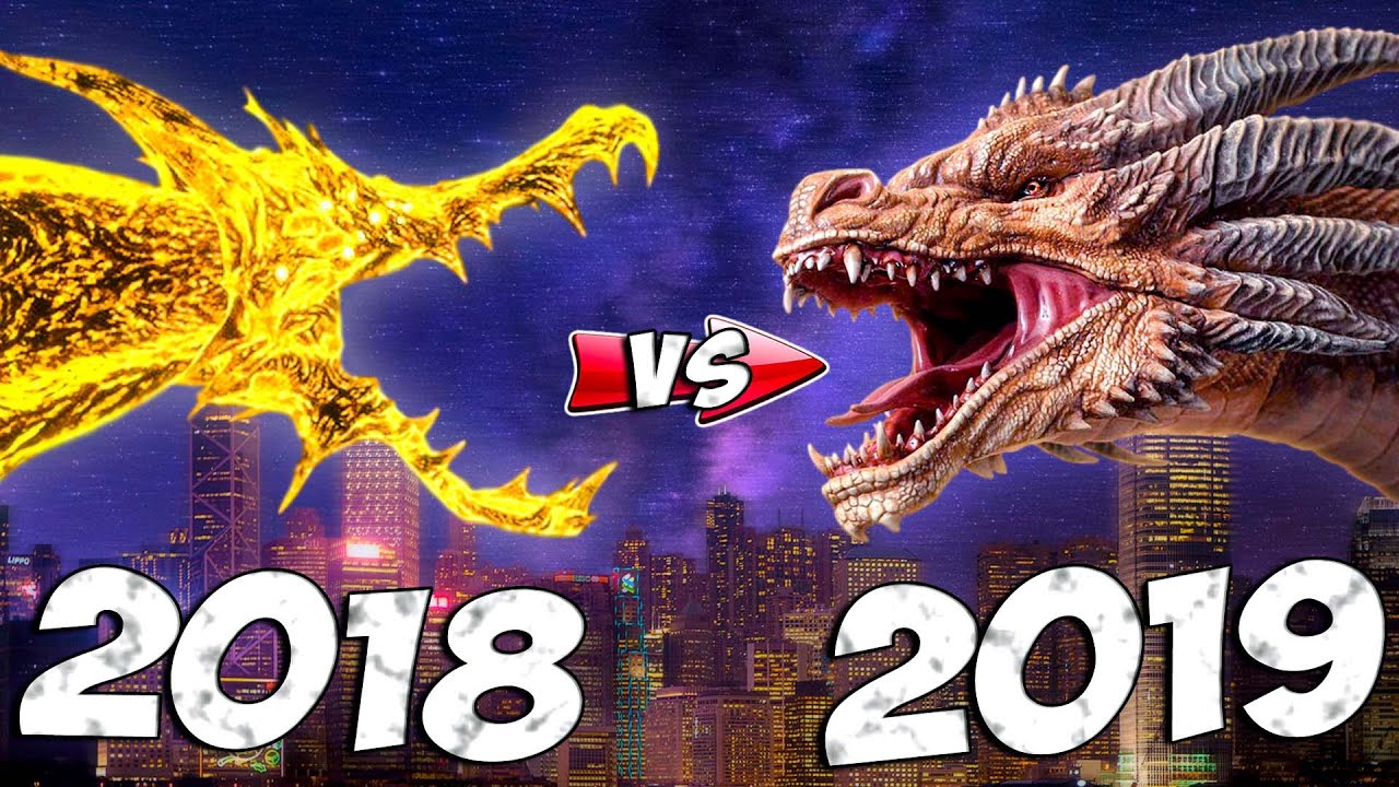 КИНГ ГИДОРА 2018 VS 2019 ➤ Сравнение инопланетных монстров