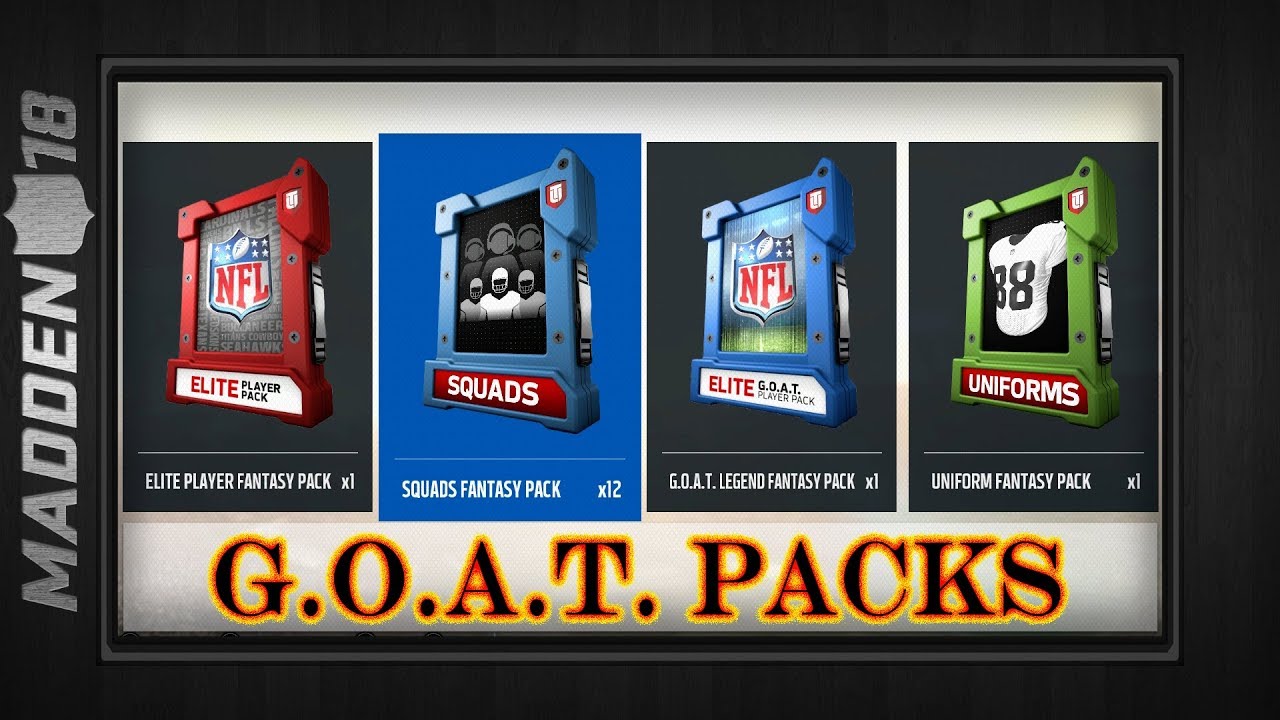 Madden 18 - G.O.A.T. Edition Pre-Order Pack Opening - GOAT Elite Players