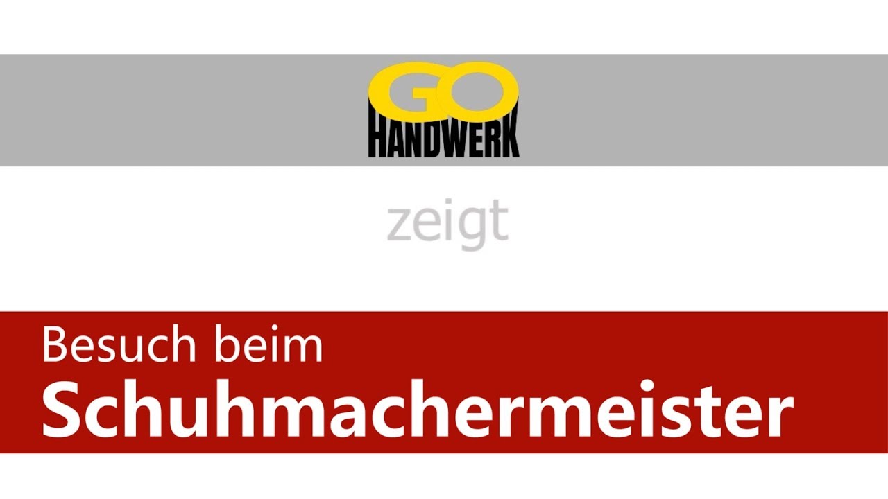 Besuch beim Schuhmachermeister