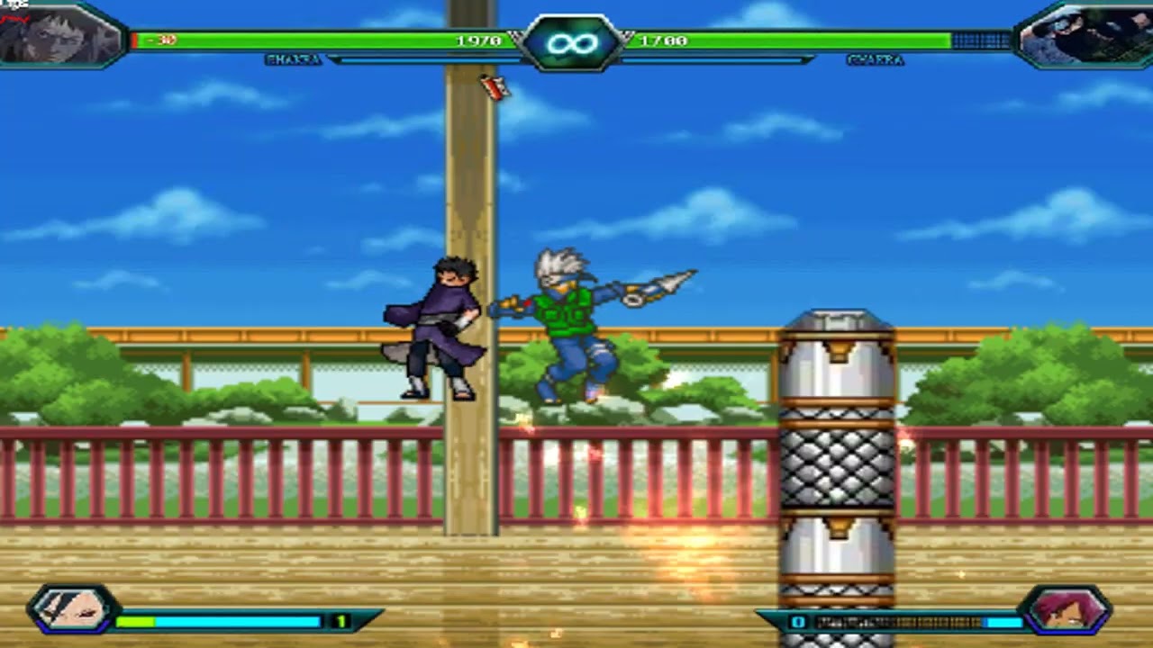 gameplay beach vs naruto obito vs kakashi