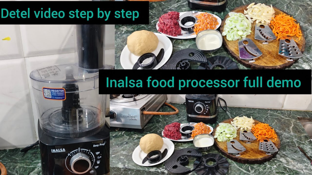 Inalsa food processor full demo video step by step @Safinakitchen699 #youtubevideo #longvideo 