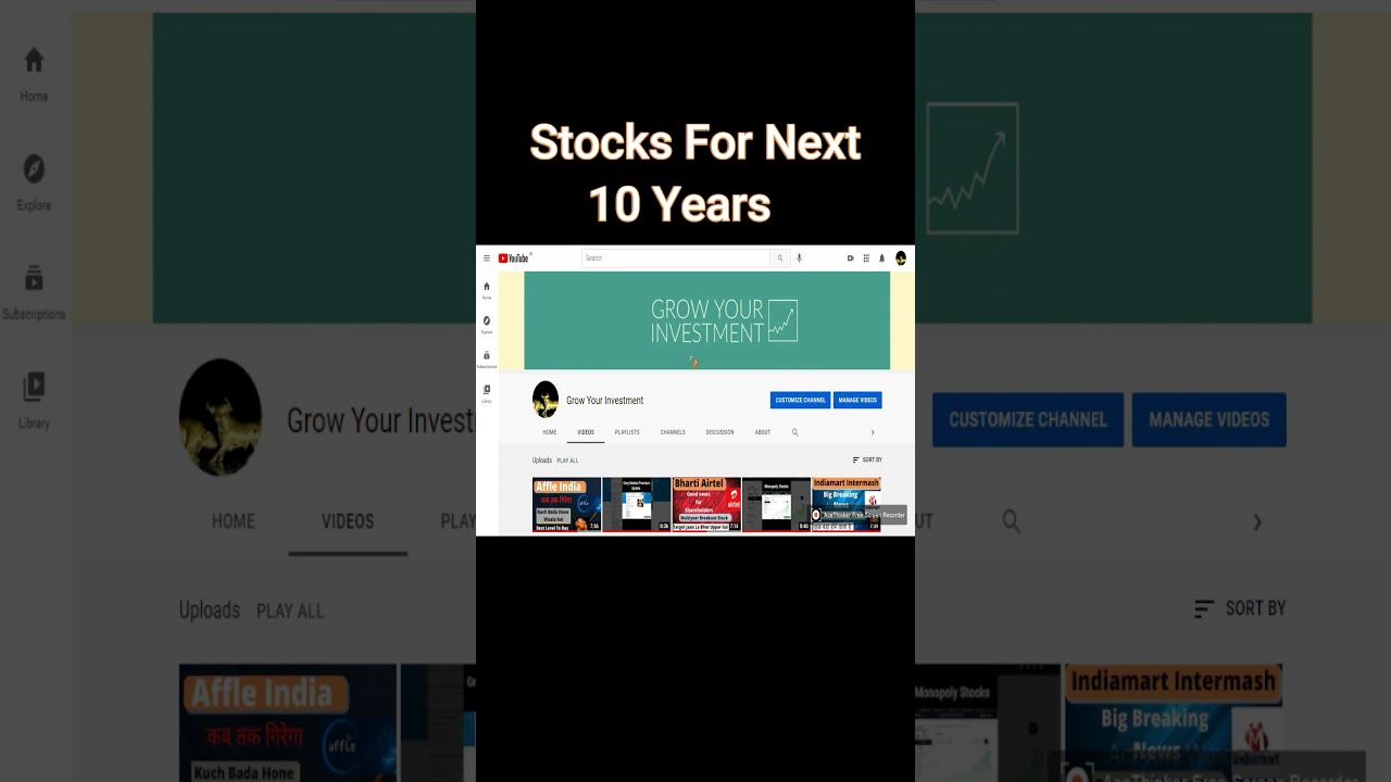 Stocks For Next 10 Years. #shorts