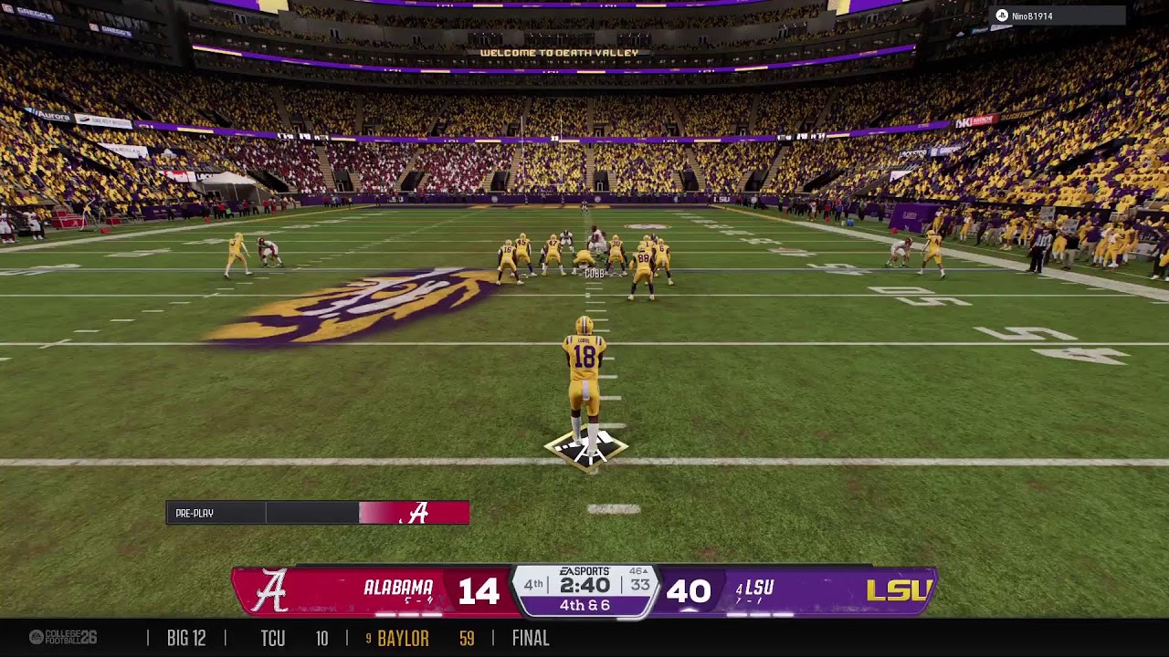 Kingsmen Bama vs LSU