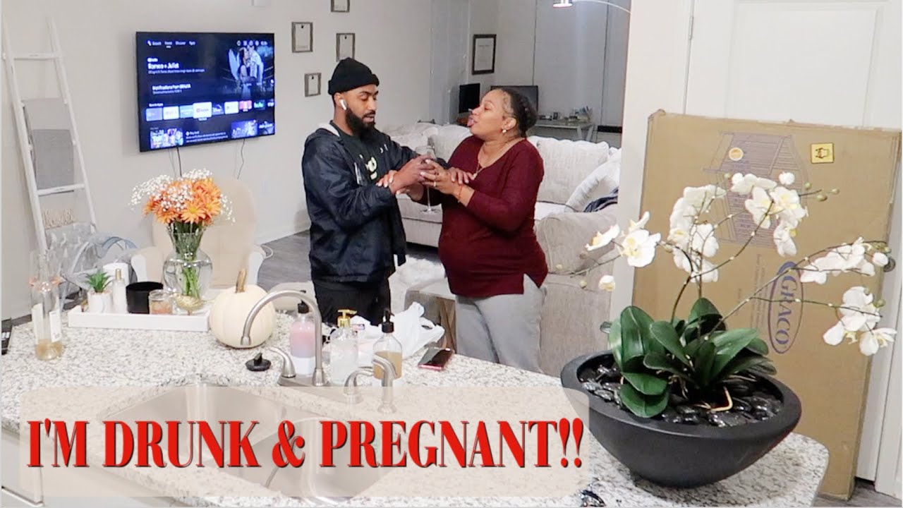 DRINKING WHILE PREGNANT AND ACTING DRUNK PRANK ON JORDAN! HE WAS NOT HAPPY! CNJVIBES
