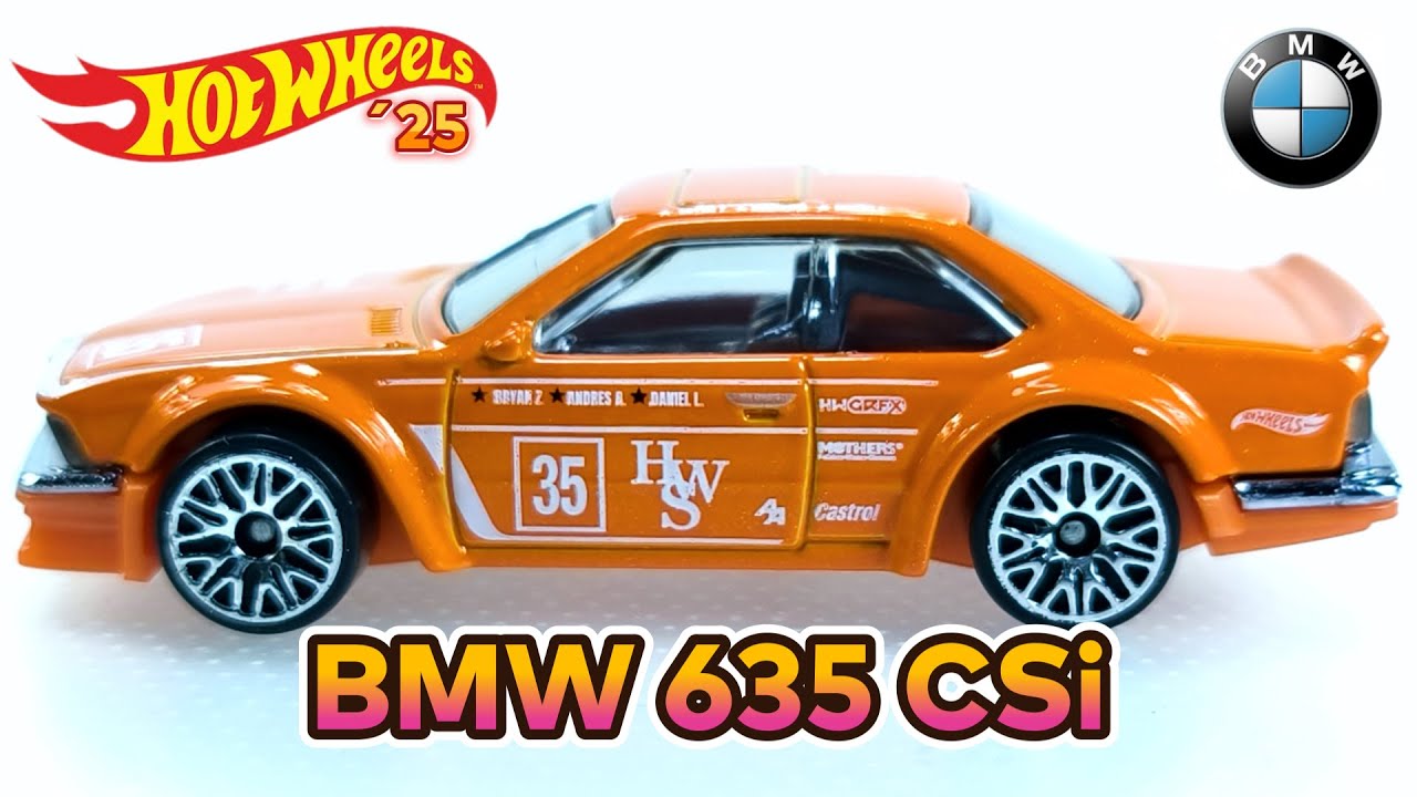 HOTWHEELS BMW 635 CSi 2025 SERIES HW-WILD WIDE BODY N:185/250 ORANGE VARIANT UNBOXING