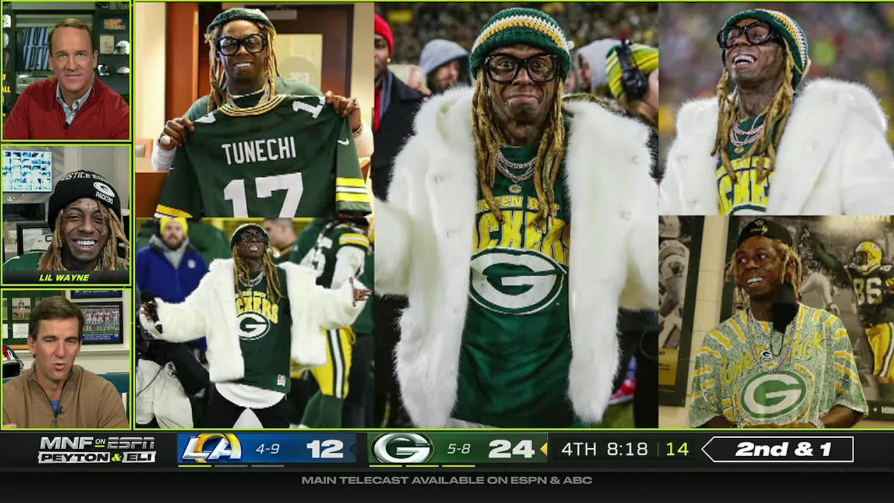 Lil Wayne joins the Manning Cast on 'MNF' to talk about his Packers fandom | Week 15