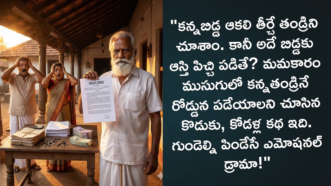 కోట్ల ఆస్తి కోసం కొడుకు మాస్టర్ ప్లాన్.. తండ్రి ఇచ్చిన దిమ్మతిరిగే కౌంటర్ | ముసుగు తొలగిన మమకారం |