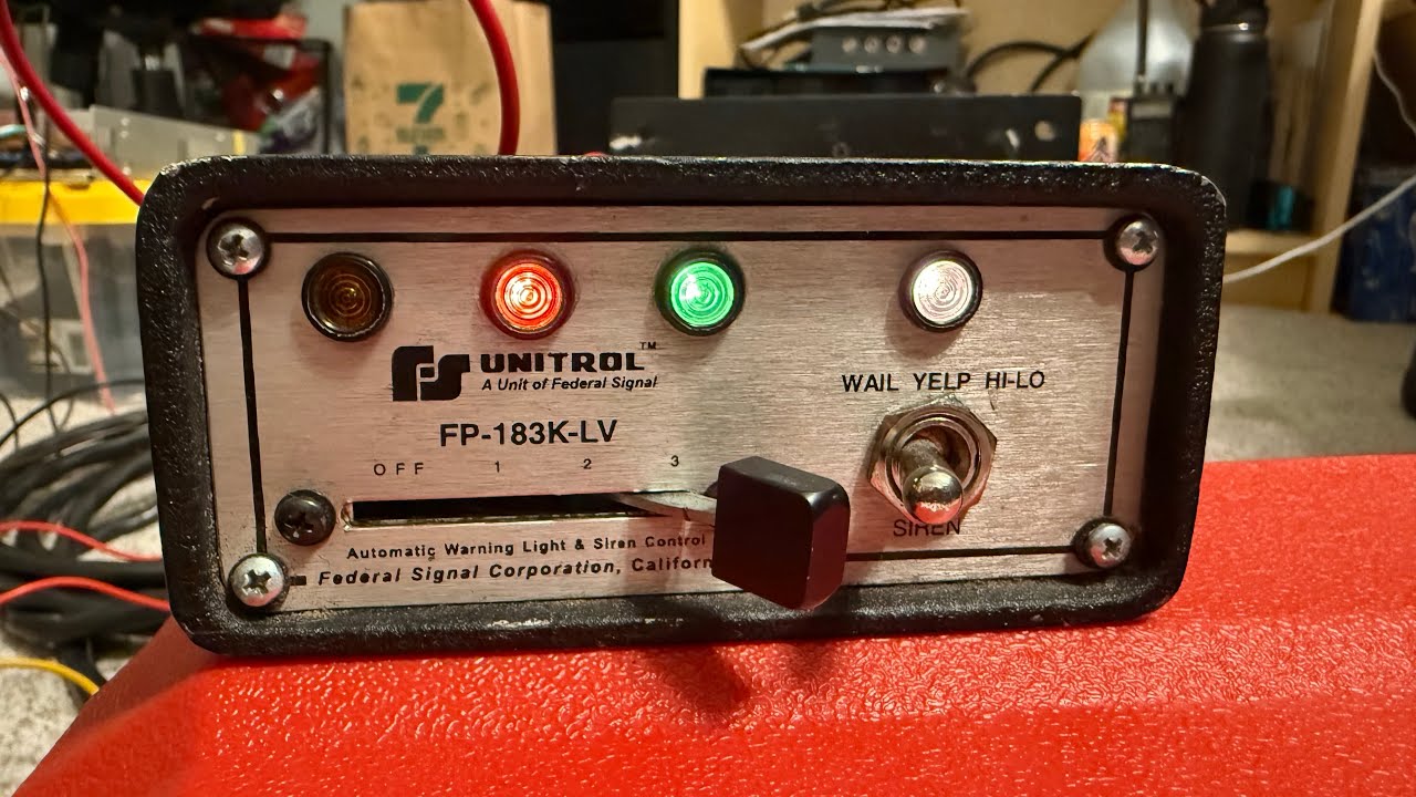 RARE Classic Las Vegas Siren!!! Federal Signal Unitrol LVMPD 80K Amp With FP-183K-LV Controller
