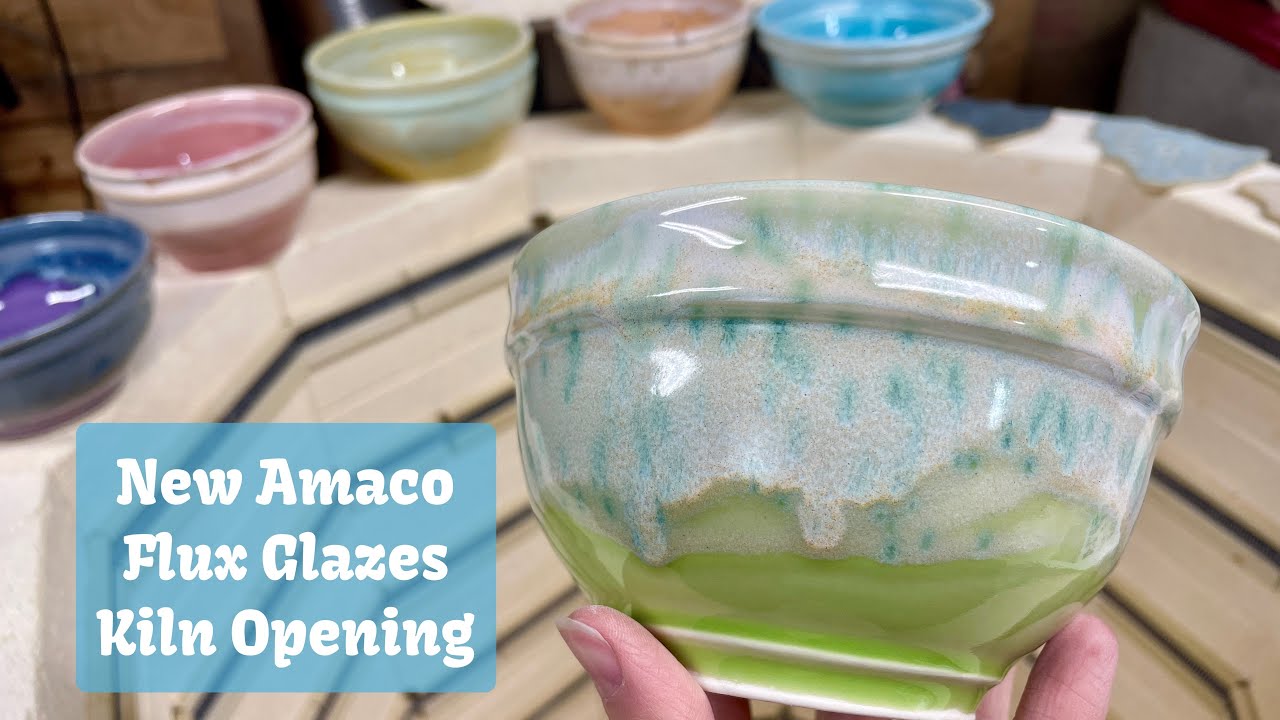 New Amaco Potters Choice Flux Glazes Kiln Opening!
