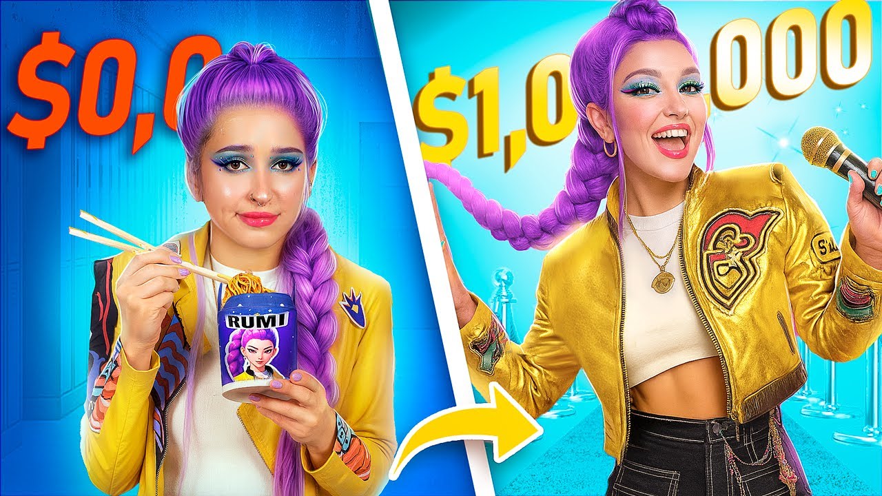 Makeover das K-Pop Demon Hunters! Rumi, Zoey e Mira se transformam em estrelas do K-Pop!