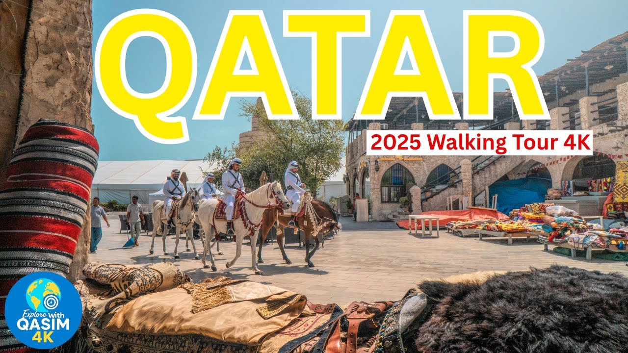 Doha Walking Tour 2025 | Hidden Alleys & Skyline in 4K