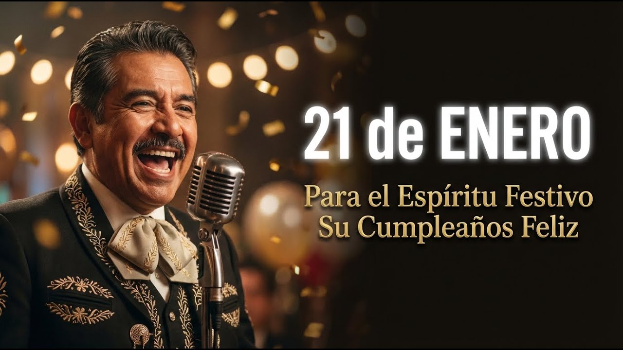 Para el espíritu festivo del 21 de enero: ¡El Cumpleaños Feliz con mariachi que esperabas! 🥳