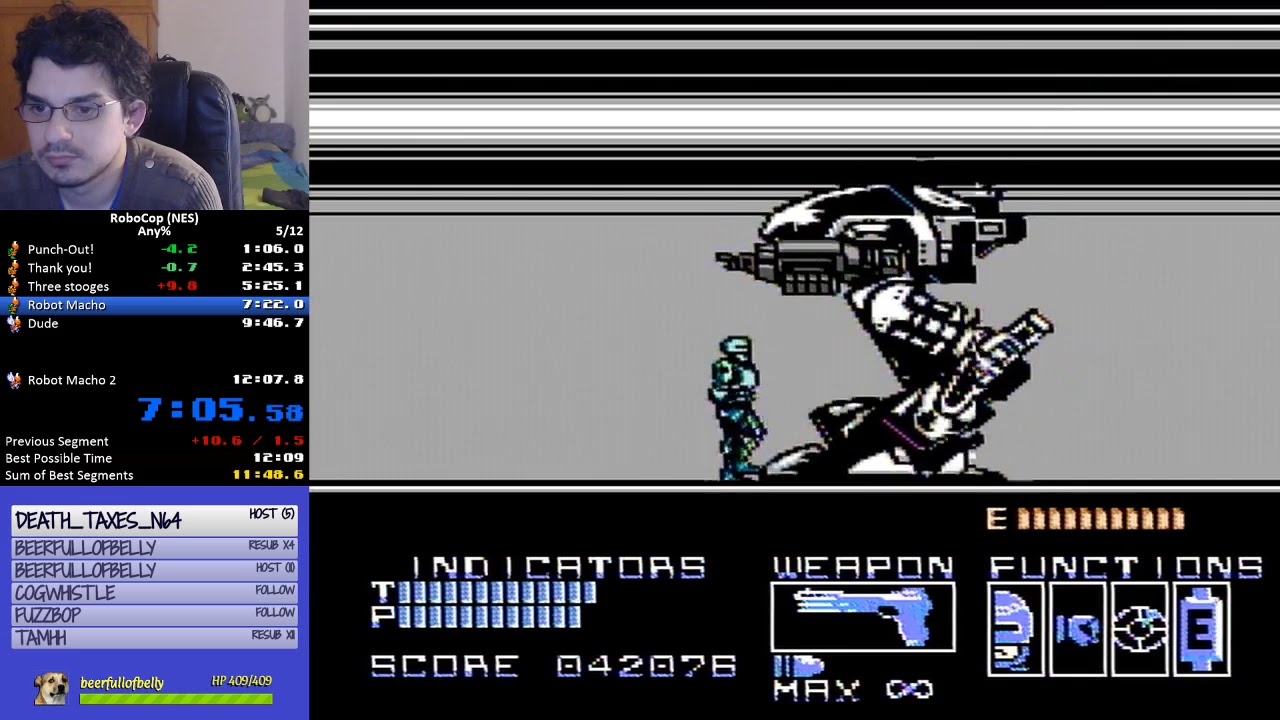 RoboCop (NES) speedrun in 11:57