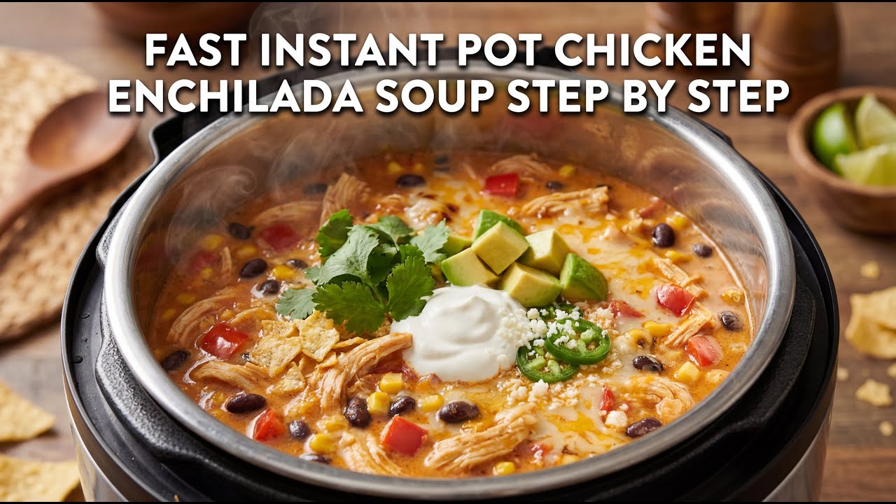 Fast Instant Pot Chicken Enchilada Soup Cooking Guide Step By Step