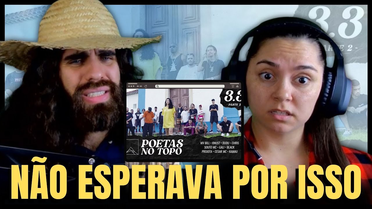 Poetas no Topo 3.3 apelou na escalação! - React Lucas Meira feat Carol