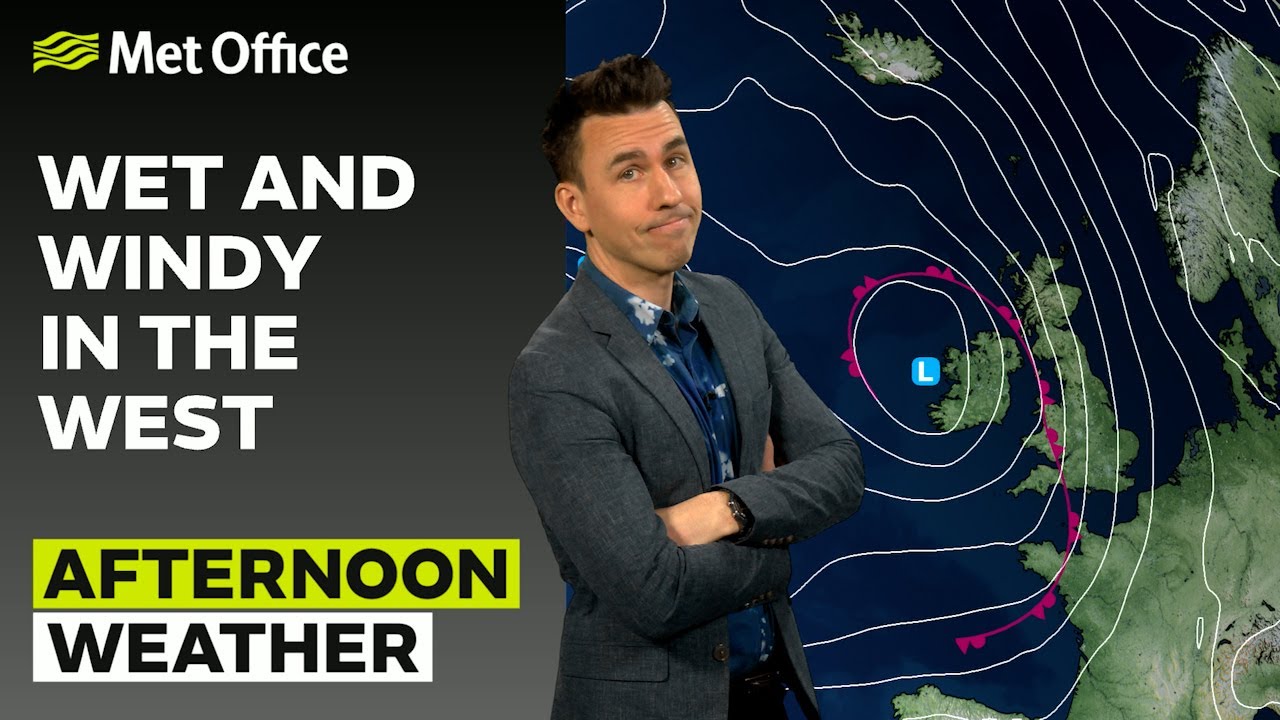 20/01/2026 - Rain tracking eastwards - Afternoon Weather Forecast UK – Met Office Weather
