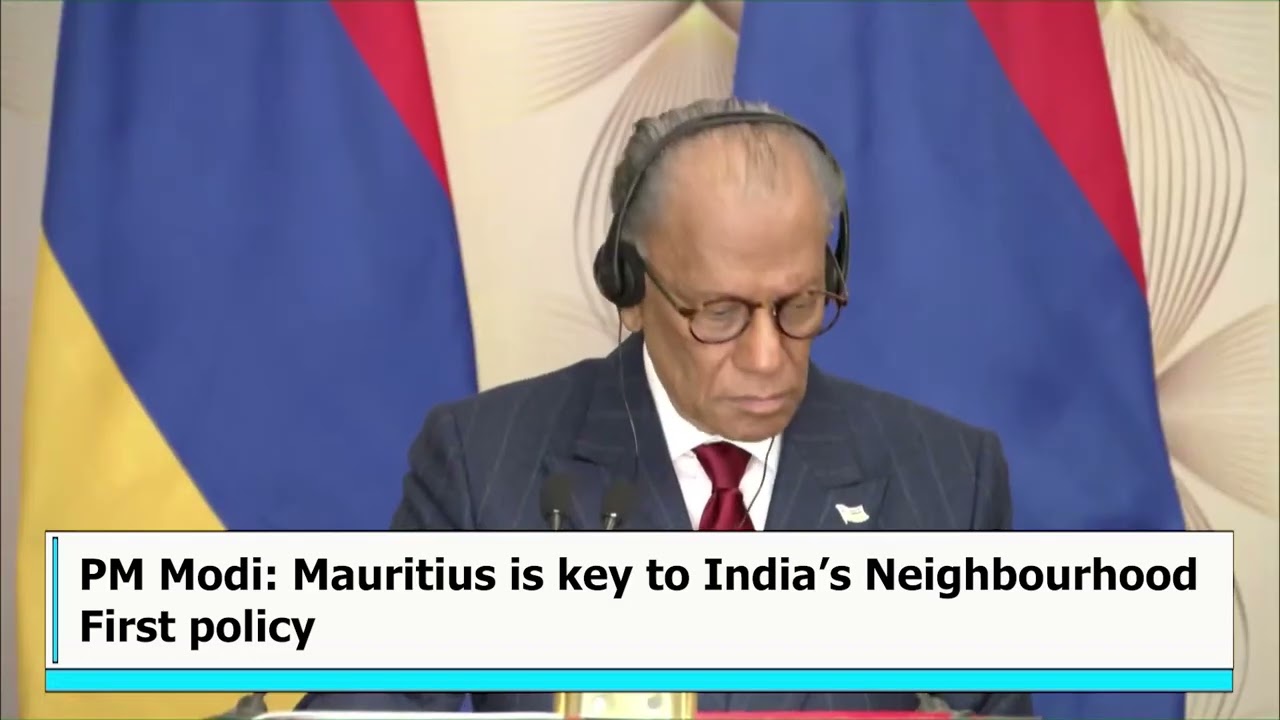 Modi on Mauritius Partnership.