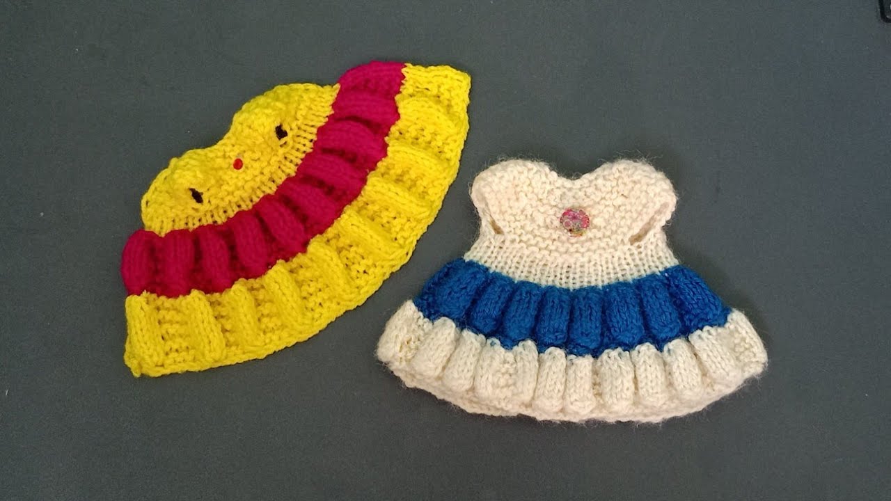 बहुत ही सुंदर डिज़ाइन में लड्डू गोपाल जी के फ्रॉक बनाना सीखें #knitternitu #kanhajikiposhak 