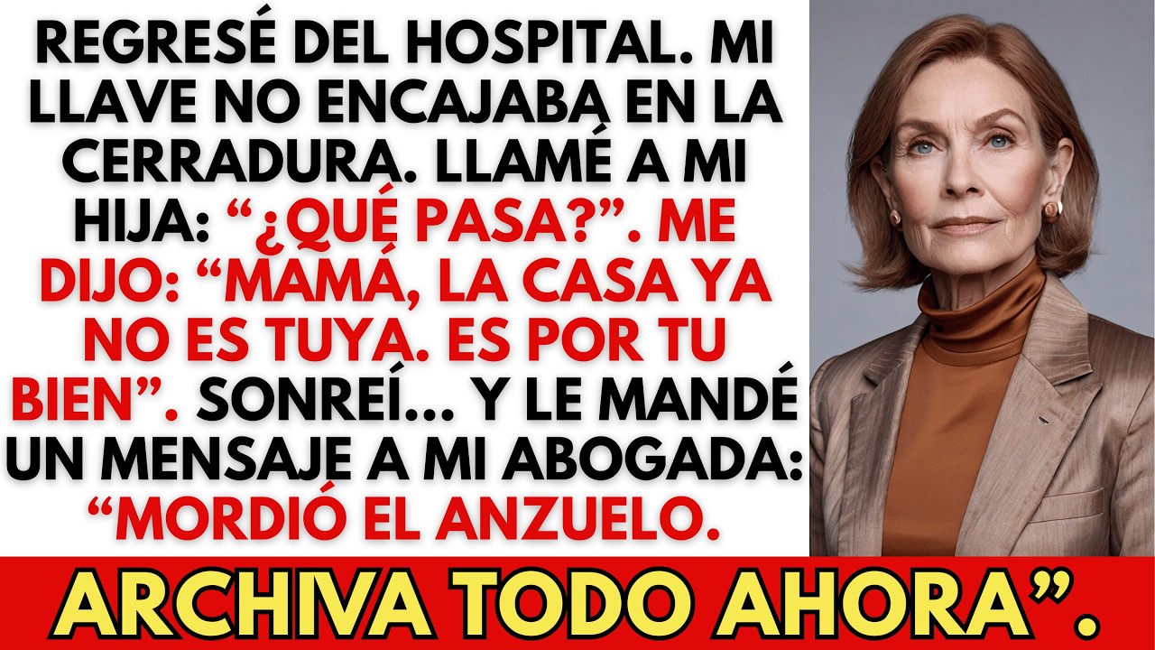 Mi Hija Cambió las Cerraduras de Mi Casa de 2 Millones Mientras Estaba en el Hospital—No Tenía Idea.