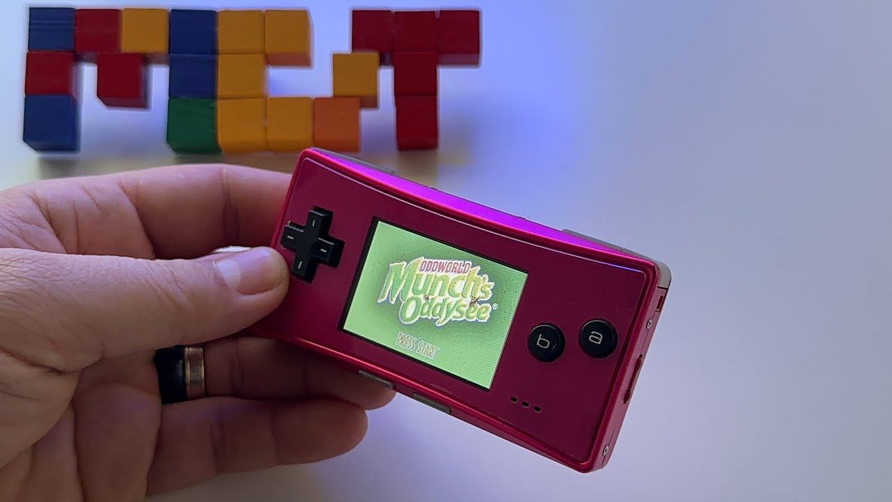 Oddworld: Munch’s Odysse - Nintendo Gameboy Micro handheld gameplay