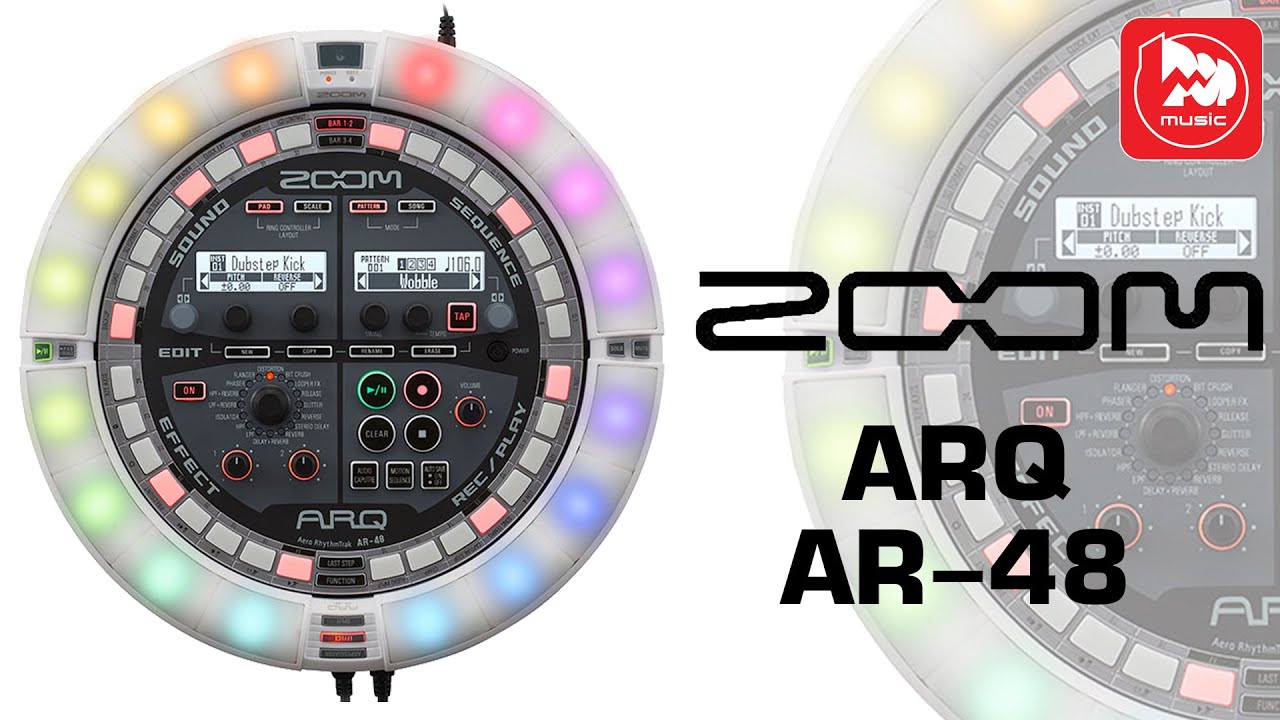 Драм-машина ZOOM ARQ AR-48 (секвенсор, синтезатор, лупер, MIDI-контроллер)