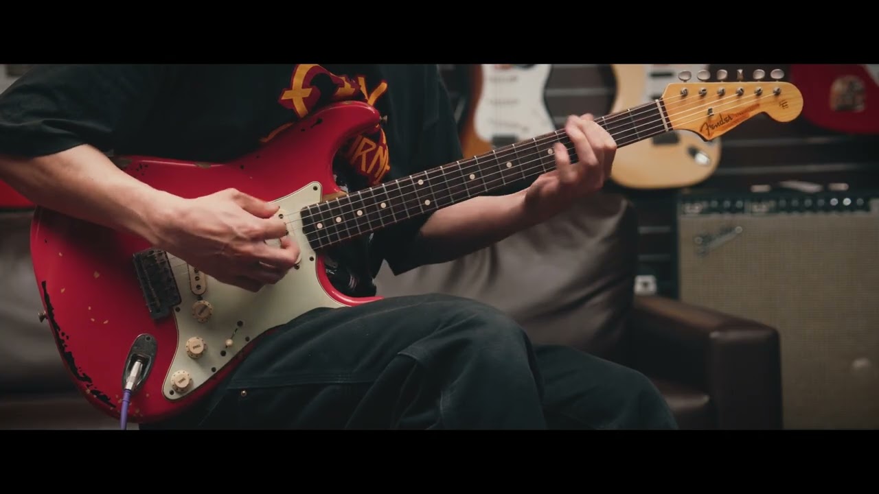 FENDER CUSTOM SHOP Michael Landau 1963 Relic Stratocaster Fiesta Red over 3-Tone Sunburst 2014
