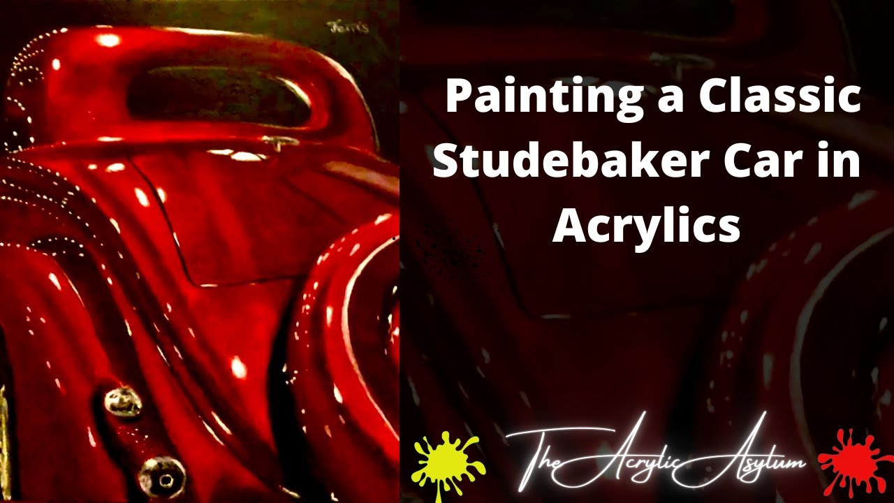 How to paint a classic Studebaker vehicle in acrylics