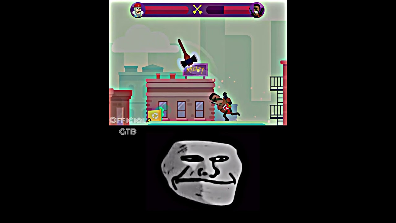 Ultimate Bowmasters troll face edit #trollface #gameplay #watsappstatus