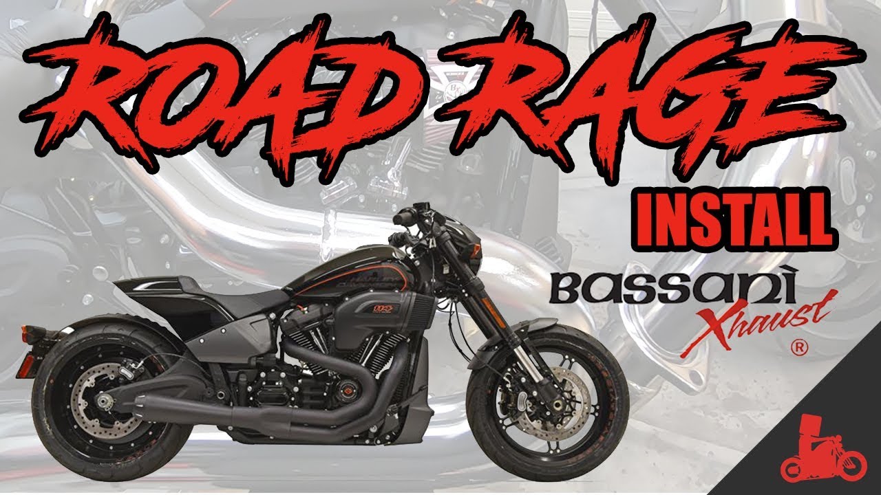 Harley Bassani Road Rage Exhaust Install (FXDR)