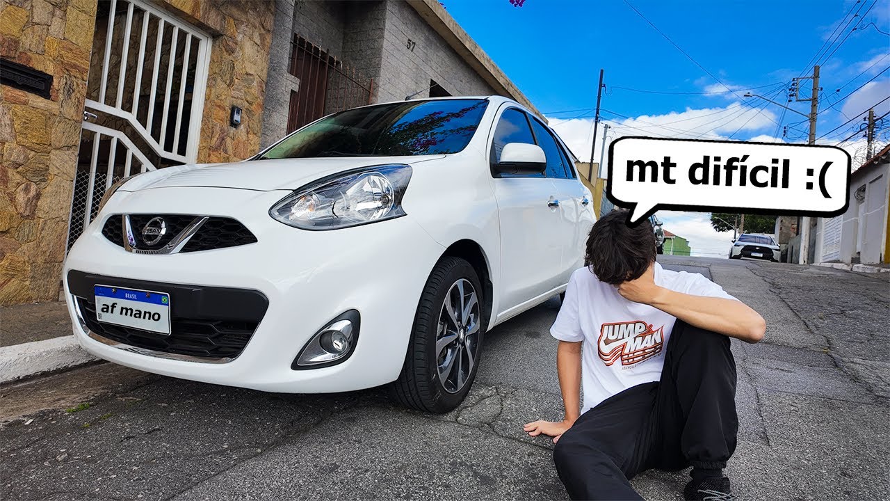 Aprendendo a dirigir o meu novo carro manual kkkk