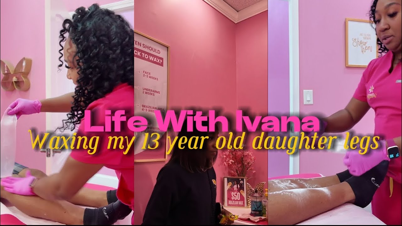 Teen Waxing 101 | Waxing my 13 year old daughter legs | Her Reaction | Hard Wax |
