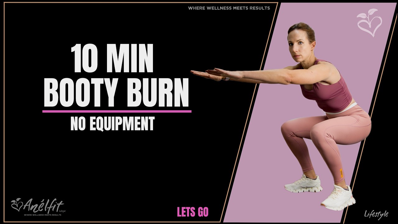 10 Minute Lower Body Workout (No Equipment) | Glutes, Legs & Core