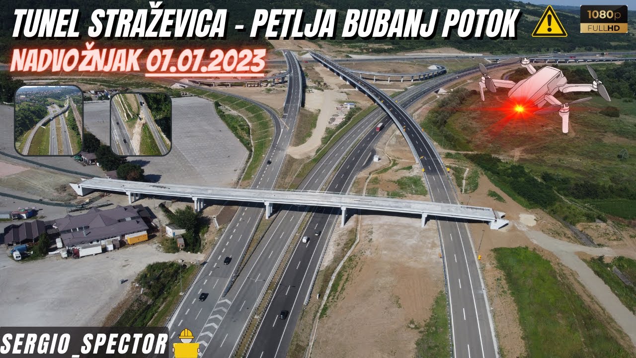 Obilaznica oko Beograda - nadvožnjak Rakovica - Resnik, Tunel Beli Potok, Petlja Bubanj Potok