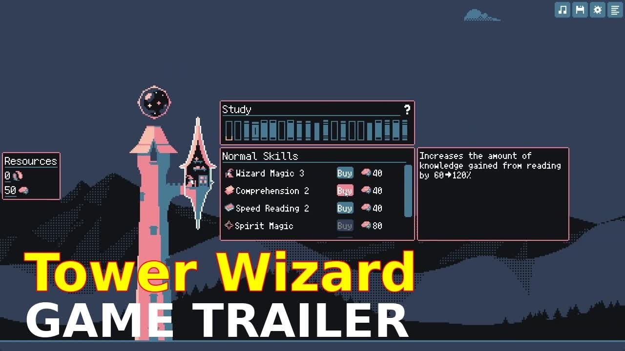 Tower Wizard &ndash; Trailer | Magic Tower Incremental Idle Game 2025