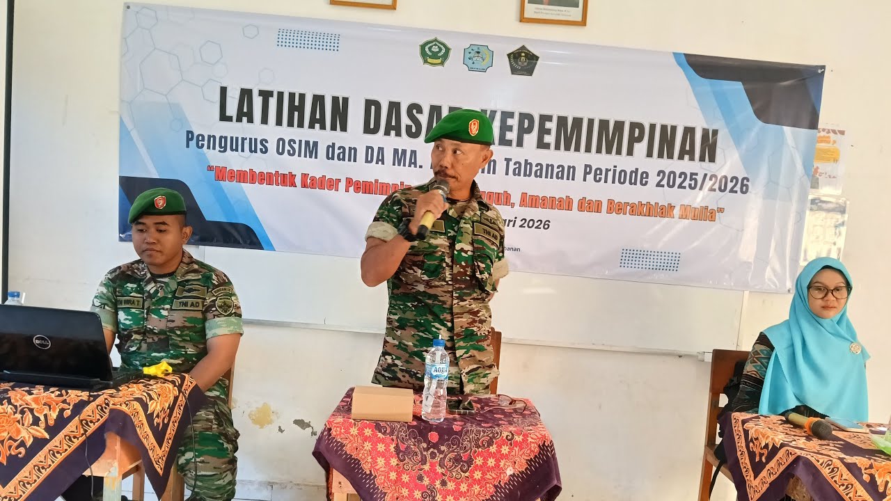 Latihan Dasar Kepemimpinan Pengurus Osim dan DA MA Al-Amin Tabanan