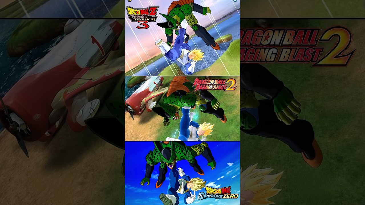 Spirit Breaking Cannon | BT3 против Raging Blast 2 против Sparking Zero