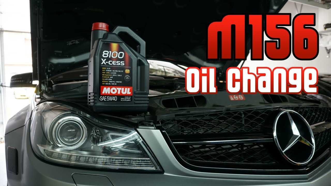 Замена масла C63 AMG M156 (W204)