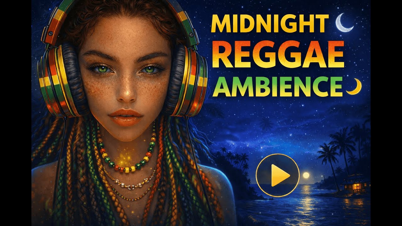Midnight Reggae Ambience 🌙 Calm Island Groove for Deep Sleep