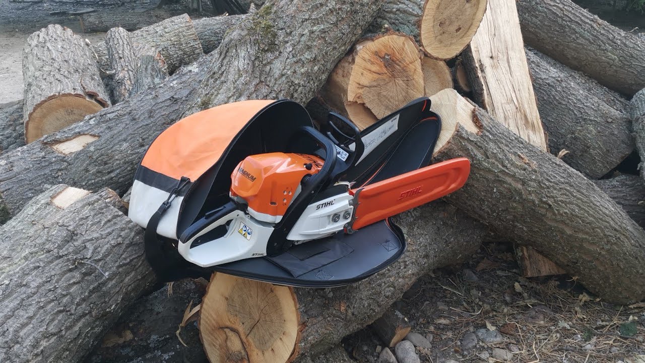 Chainsaw(drujba) STIHL MS 362 la lemne de cer semi uscate.